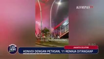 Konvoi dengan Petasan, 11 Remaja Ditangkap  Polisi di Jalan Raya Ciledug
