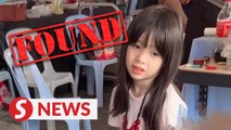 Six-year-old Albertine found safe in Batang Kali
