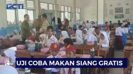 Hari Pertama Sekolah, Ratusa Siswa SD Terima Uji Coba Makan Siang Gratis