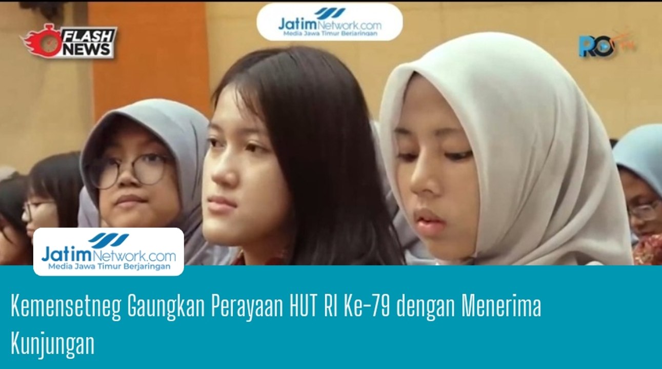 Kemensetneg Gaungkan Perayaan HUT RI Ke-79 dengan Menerima Kunjungan SMA Labschool Jakarta