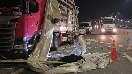 Lastiği patladı, sağa çekti, can verdi