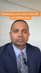 Seafarers can enter the UK on Visitor visa
