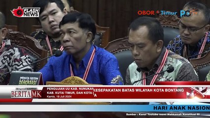 MK GELAR SIDANG TERKAIT BATAS WILAYAH KOTA BONTANG
