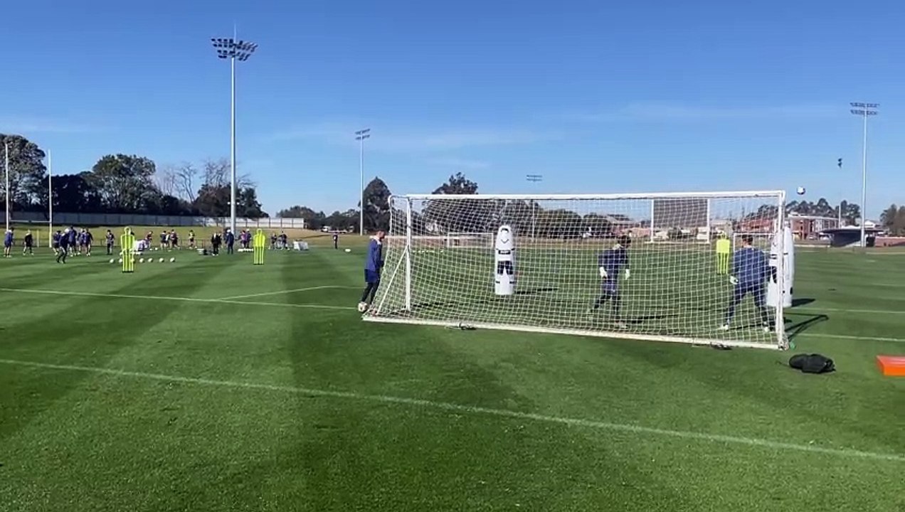 Jets men - keeper drill 1, Newcastle Herald, July 23, 2024