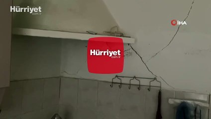 Çanakkale'de depremin ardından bazı evlerde çatlaklar oluştu