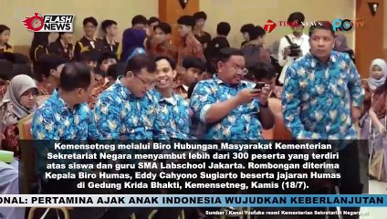 KEMENSETNEG TERIMA KUNJUNGAN SMA LABSCHOOL JAKARTA DALAM RANGKA MENYAMBUT HUT RI KE-79