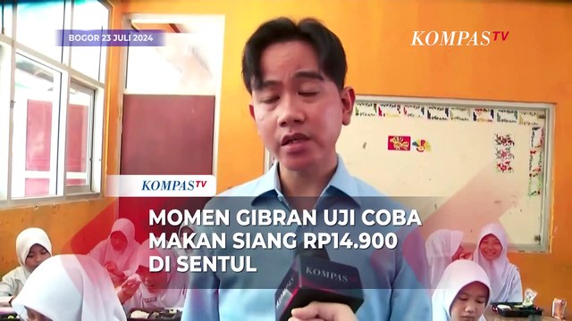 Momen Gibran Rakabuming Raka Uji Coba Makan Siang Rp14.900 di Sentul, Bogor