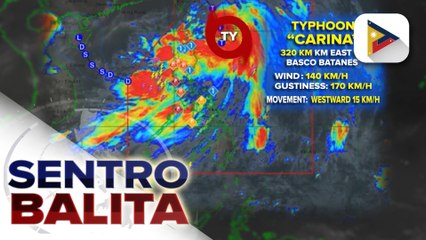 Bagyong Carina, bahagya pang lumakas habang pinaiigting ang epekto ng habagat