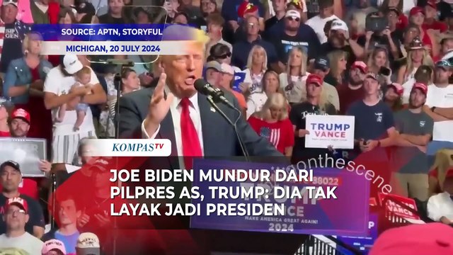Donald Trump Tanggapi Joe Biden Mundur dari Pilpres AS: Dia Tidak Layak dari Awal