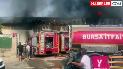 Bursa'da yan yana olan iki fabrikada yangın çıktı