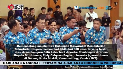 Gaungkan Perayaan HUT RI ke-79 Kemensetneg Terima Kunjungan SMA Labschool Jakarta