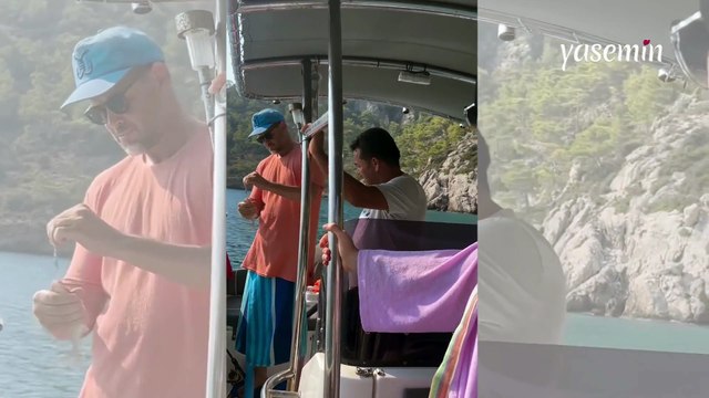 Reshad Strik'ten eşi Gamze Özçelik ile paylaşım! Teknedeki halleri gündem oldu