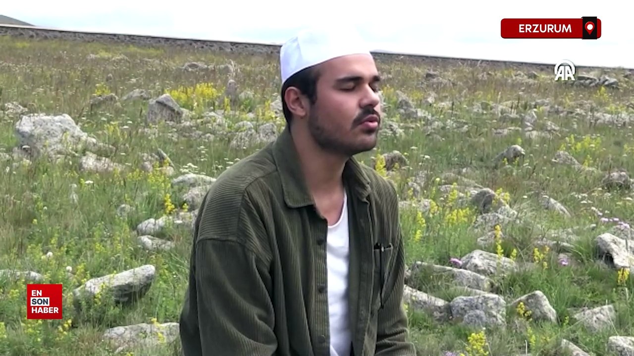 Erzurum'da hafızlar, 2600 rakımdaki şehitlikte Kur'an-ı Kerim okudu