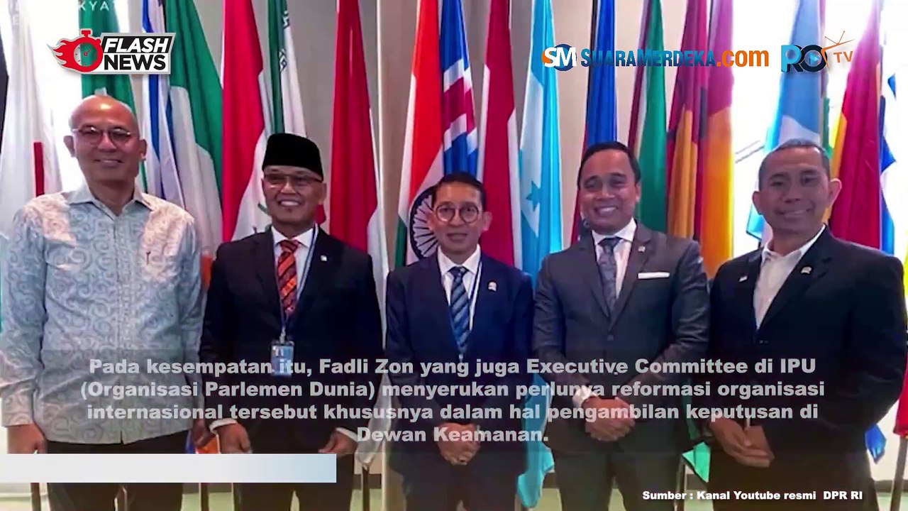 Fadli Zon Temui Presiden Majelis Umum PBB Serukan Reformasi PBB