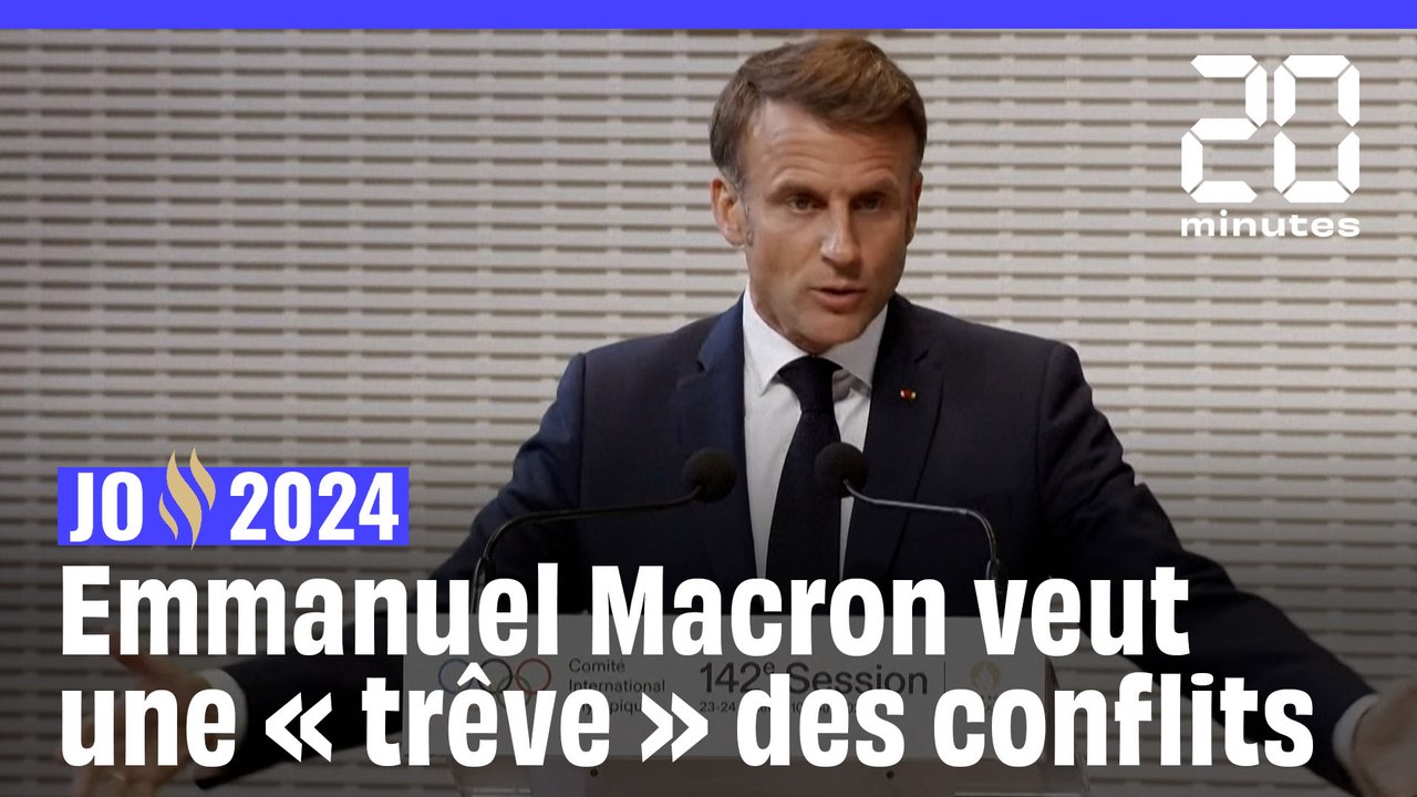 JO de Paris 2024 : Emmanuel Macron appelle à « une trêve » des conflits