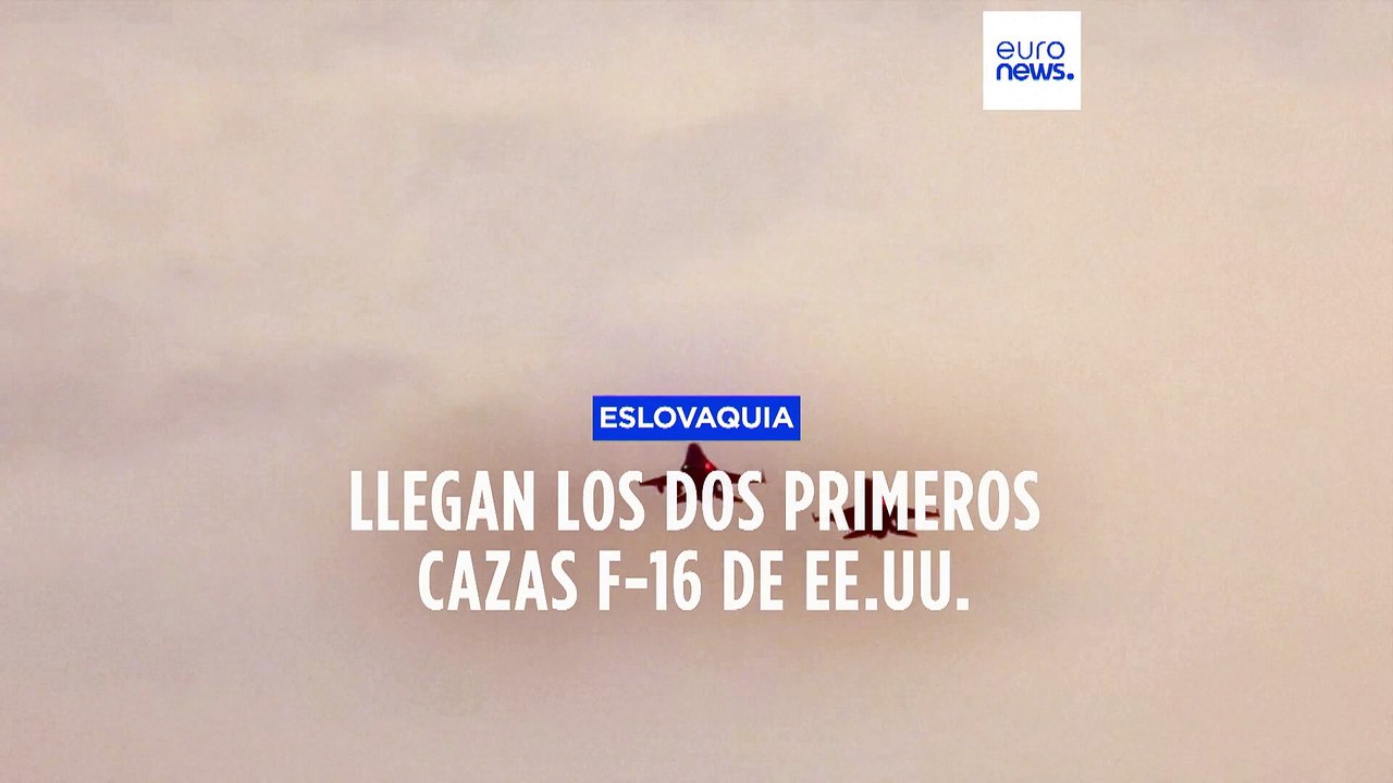 Eslovaquia recibe los primeros cazas F-16 de Estados Unidos para reforzar su defensa aérea
