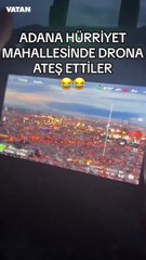 Adana'da bir vatandaş havadaki drone'a ateş etti!
