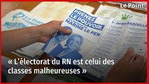 « L’électorat du RN est celui des classes malheureuses »