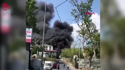 Avcılar'da geri dönüşüm tesisinde yangın