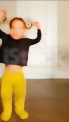 Little kid having fun