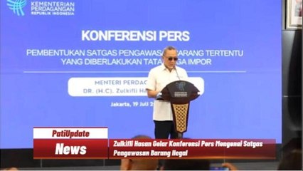 Konferensi Pers Tentang Pengawasan Barang Impor Ilegal Digelar Menteri Perdagangan