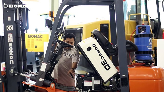 REVIEW LENGKAP FORKLIFT DENGAN BAHAN BAKAR HYBRID GAS & GASOLINE - BOMAC FORKLIFT