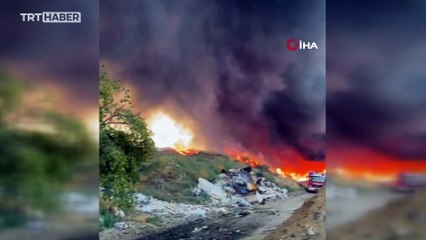 Ankara'da geri dönüşüm tesisinde yangın