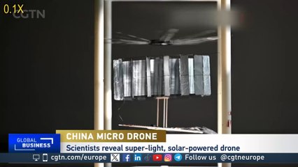 Look (closely) - it’s the world's smallest solar-powered drone
