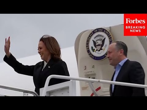JUST IN: VP Kamala Harris & Second Gentleman Doug Emhoff Arrive in Delaware For Campaign Event