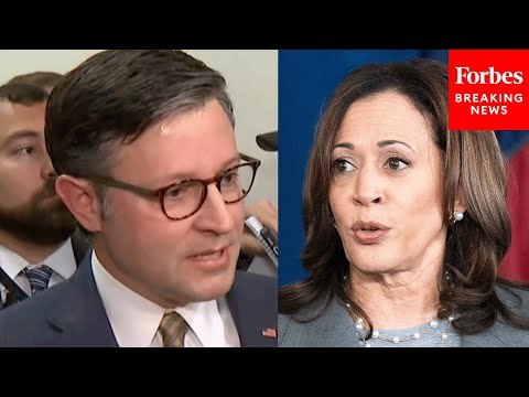BREAKING: Mike Johnson Reacts To Kamala Harris POTUS Bid: It Doesn't Change 'The Dynamics At All'