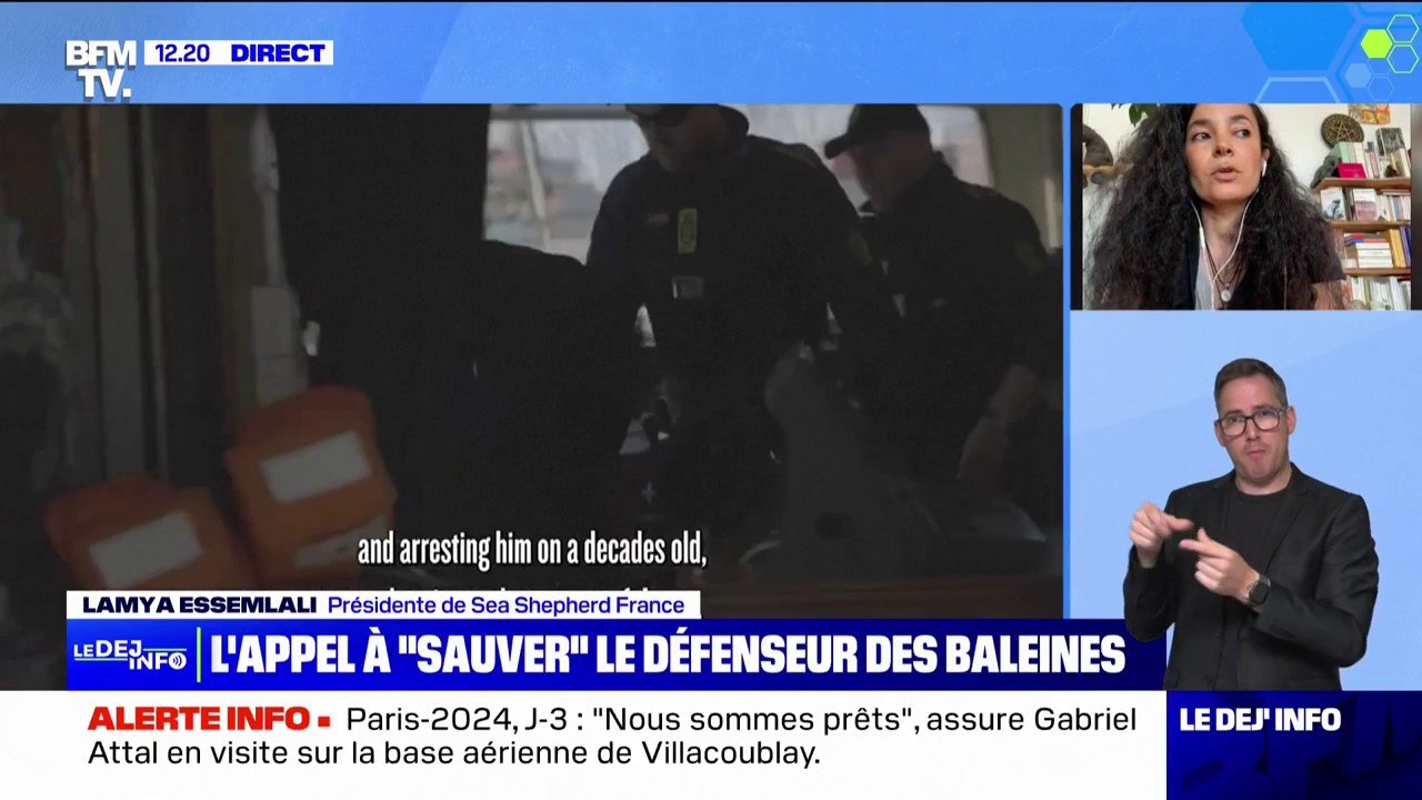 Lamya Essemlali, présidente de Sea Shepherd France: "Le Japon est dans une logique de vengeance vis-à-vis de Paul Watson"