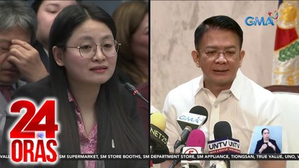 Mayor Alice Guo, nag-sorry sa Senado; wala aniya intensyong diktahan ang Senado sa dapat bigyang-prayoridad | 24 Oras