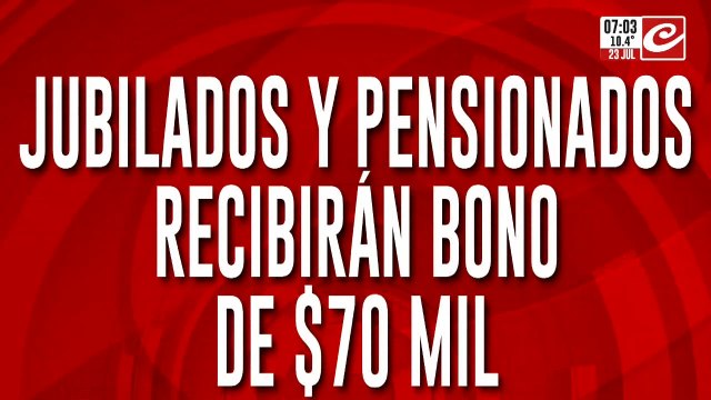 Atención jubilados: ¿quiénes cobran el nuevo bono de 70 mil pesos?