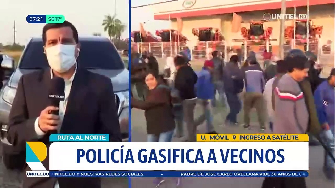 Policía gasifica a transportistas que intentaban bloquear la carretera al norte