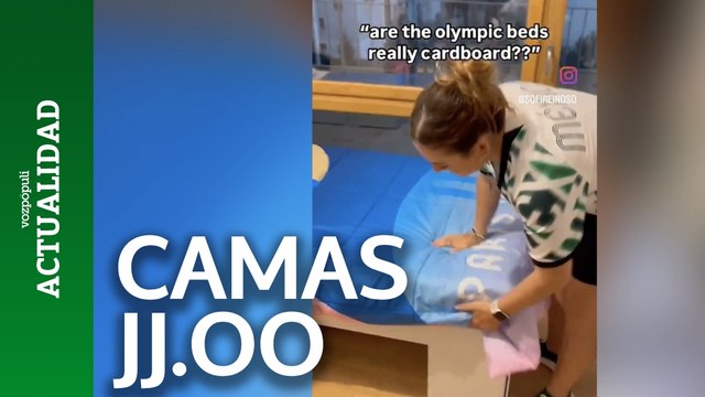 Una atleta mexicana enseña cómo son las camas 'antisexo' de los deportistas en París