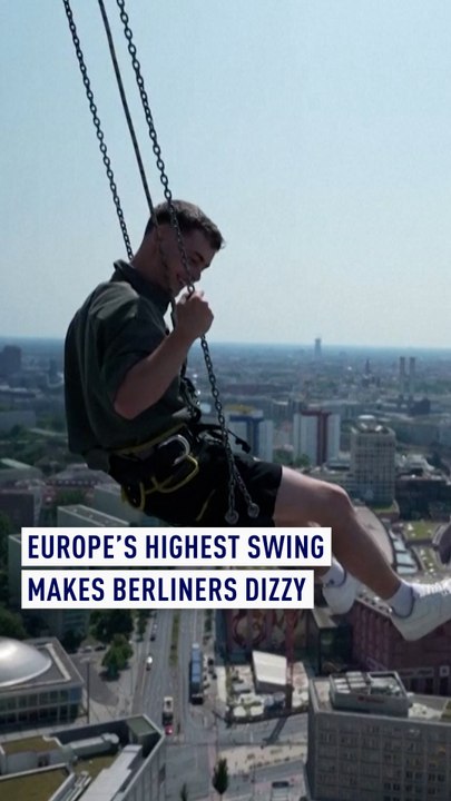 Europe’s highest swing makes Berliners dizzy