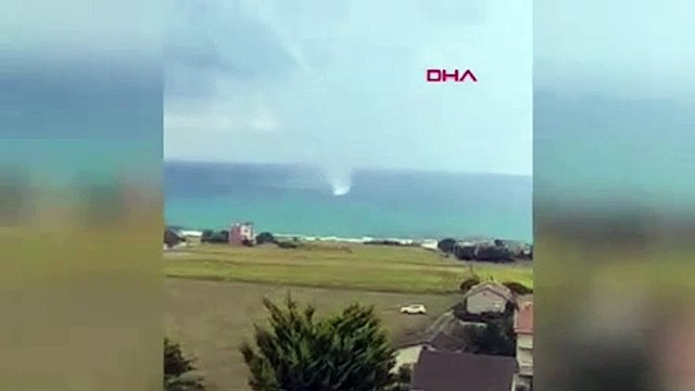 İstanbul'da denizde hortum paniği