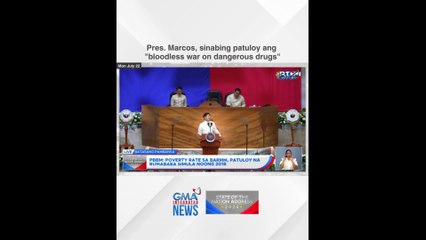 Pres. Marcos, sinabing patuloy ang "bloodless war on dangerous drugs"