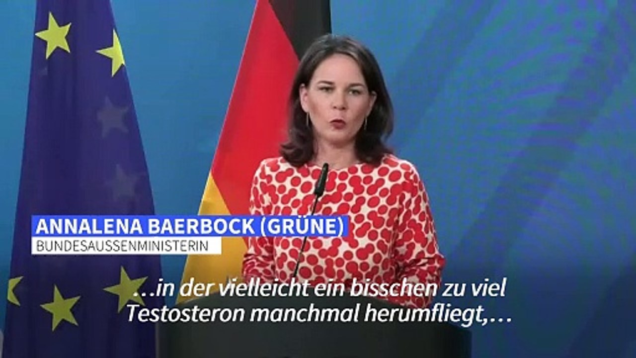Baerbock zu Harris: In Zeiten von zu viel Testosteron tun starke Frauen gut
