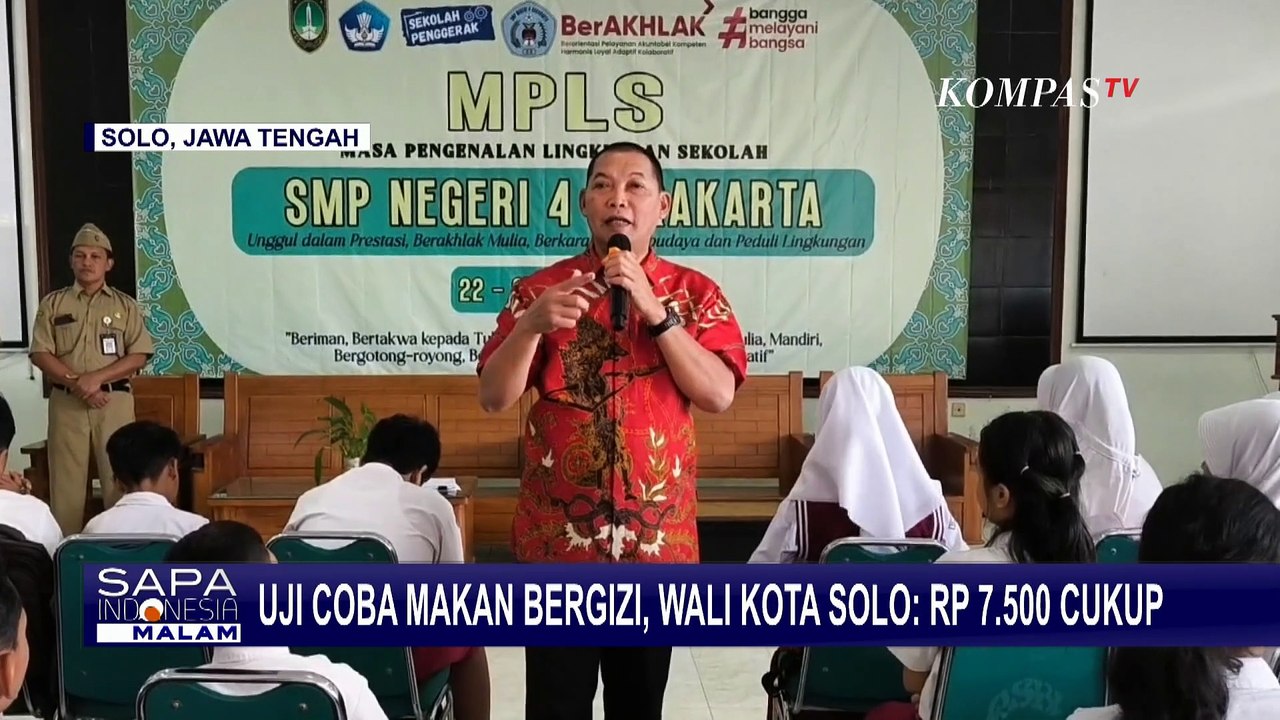 Wali Kota Solo Tanggapi Anggaran Makan Bergizi Gratis, Sebut di Solo Cukup dengan 7.500 Rupiah