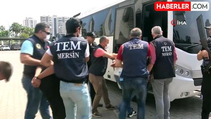 Sahilde terör halayı çeken gruptan gözaltına alınan 9 şahıs adliyeye sevk edildi