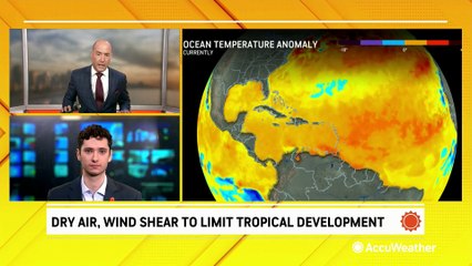 Dry air, wind shear to limit tropical development