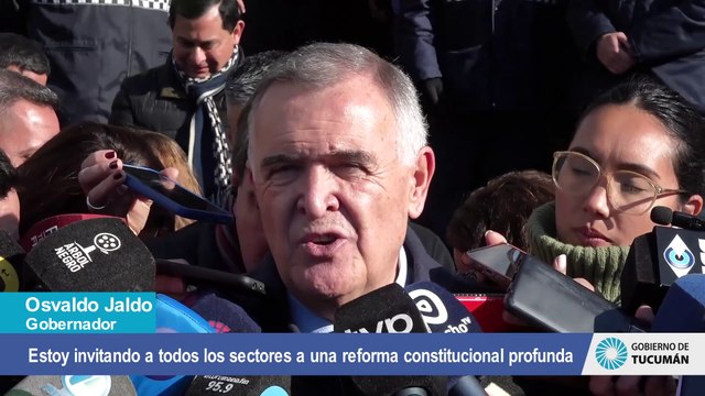 Jaldo, desde Tucumán: Estoy invitando a todos los sectores a una reforma constitucional profunda