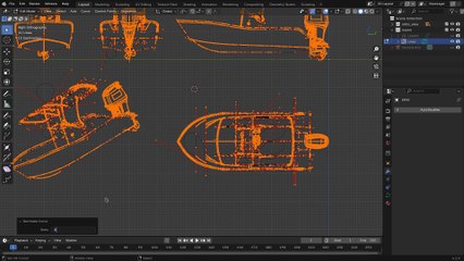 How make 2D Drawing from 3D with Blender