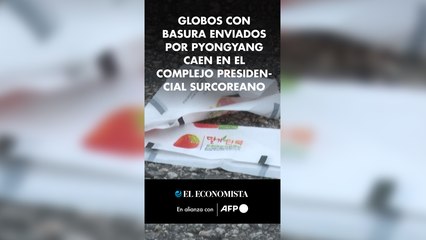Globos con basura enviados por Pyongyang caen en el complejo presidencial surcoreano