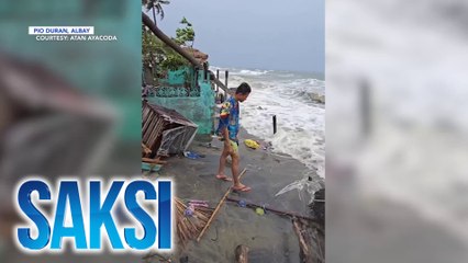 Ilang bahay sa Pio Duran, Albay, winasak ng daluyong | Saksi
