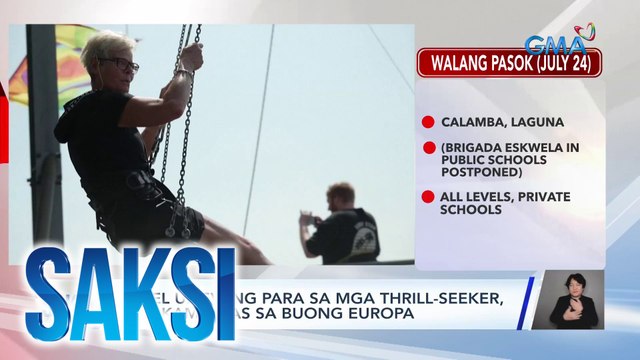 Level-up swing para sa mga thrill-seeker, pinakamataas sa buong Europa | Saksi
