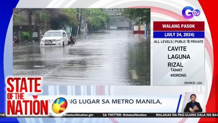 State of the Nation (Part 1) Bagyong Carina at Habagat; Tips para makatipid ng kuryente; Atbp.