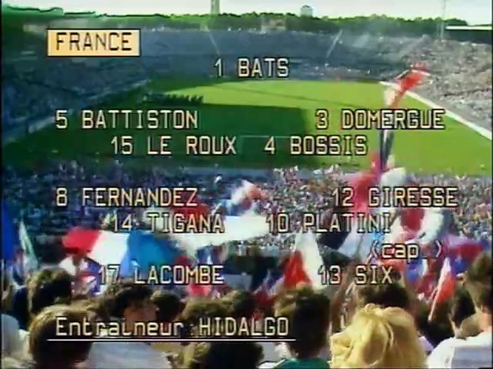 France v Portugal - 1984 1/2 Final - 1.Half