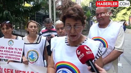 Emekliler TÜİK İstanbul Bölge Müdürlüğü önünde eylem yaptı